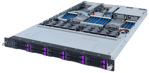 Сервер OpenYard RS1B3I-35 00-00003369 1U/10SFF (SAS/SATA)/2x4310/2x32Gb RDIMM/2x480Gb SATA SSD 1.3 DWPD/2GE/2x1300W/W3Base