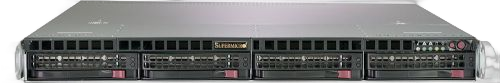 Серверная платформа 1U Supermicro SYS-5019C-MR (LGA 1151, C246, 4 DDR4, 4X3.5" HS, 2X1GbE, IPMI, 2xUSB3.1, 2xUSB 2.0, VGA, COM, 2x400W)